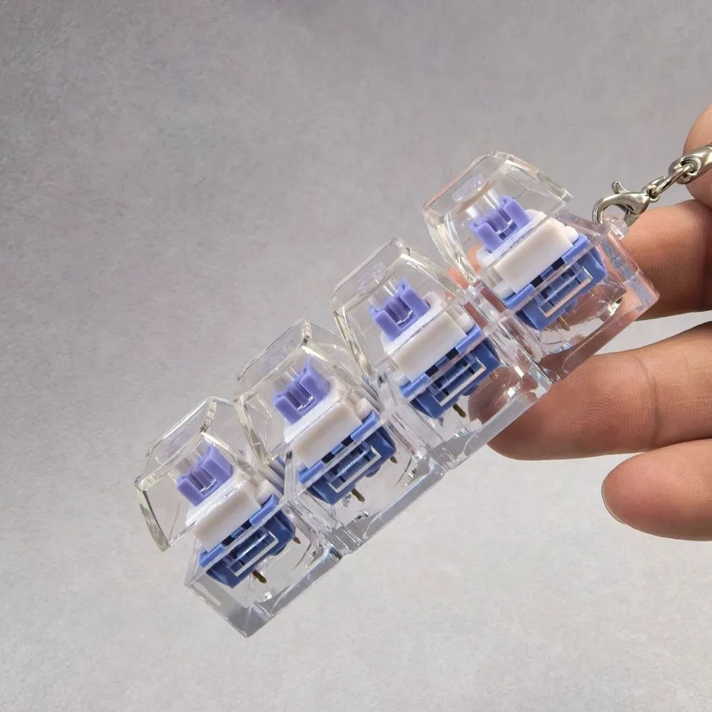 Pocket Keyboard Clicker™ – Satisfying Stress Relief Fidget Keychain with Light