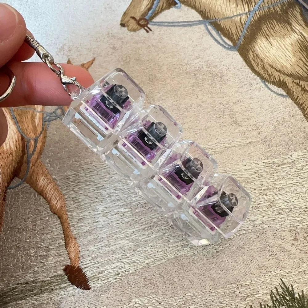 Pocket Keyboard Clicker™ – Satisfying Stress Relief Fidget Keychain with Light