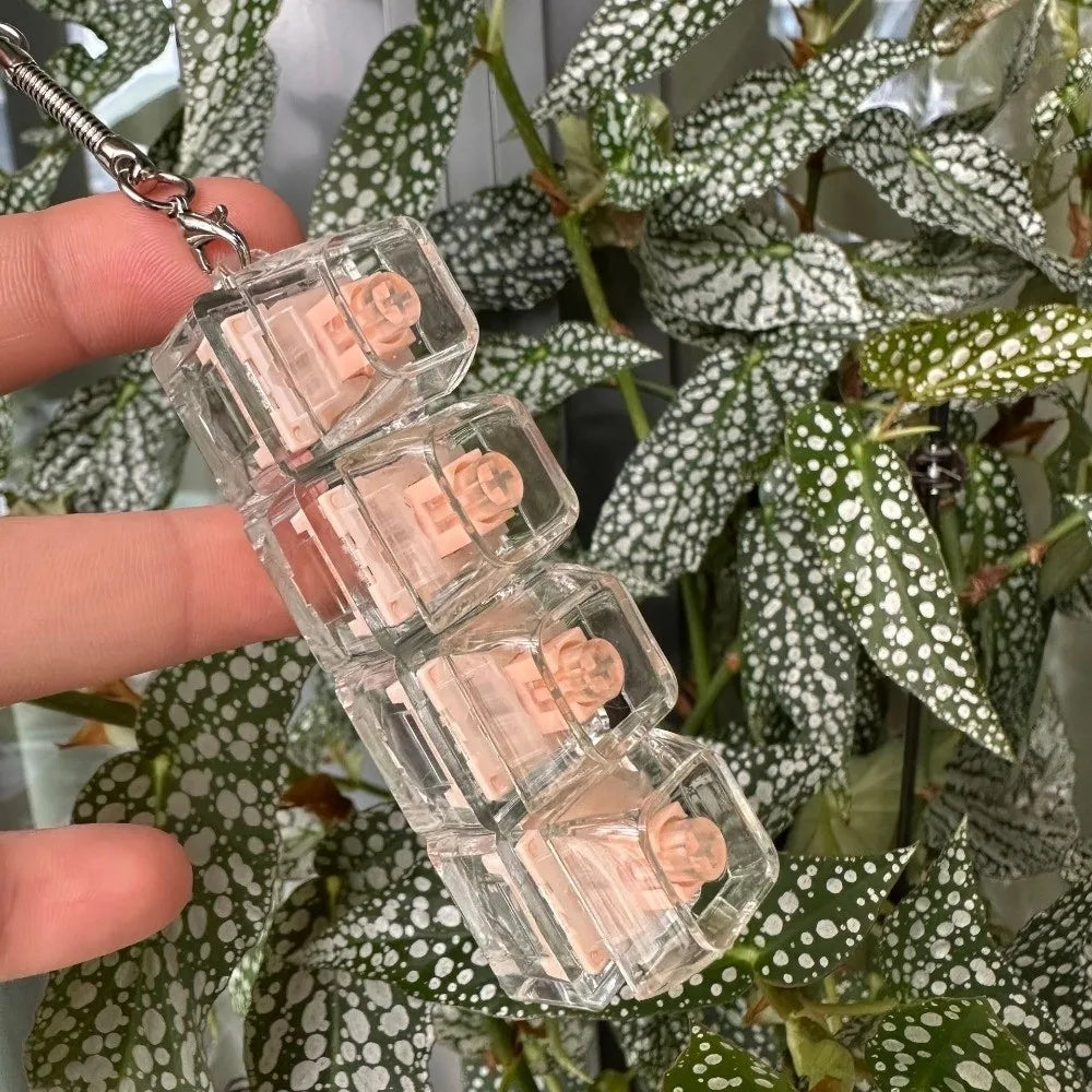 Pocket Keyboard Clicker™ – Satisfying Stress Relief Fidget Keychain with Light