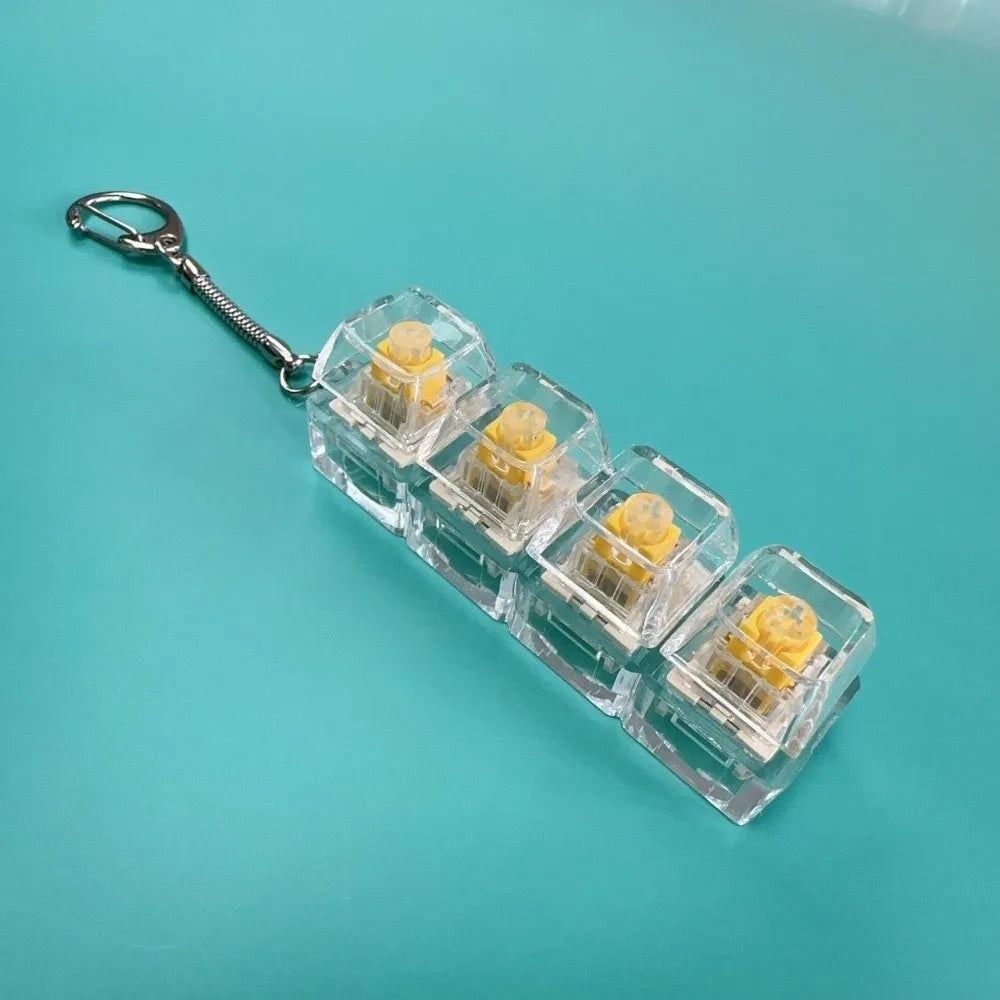 Pocket Keyboard Clicker™ – Satisfying Stress Relief Fidget Keychain with Light