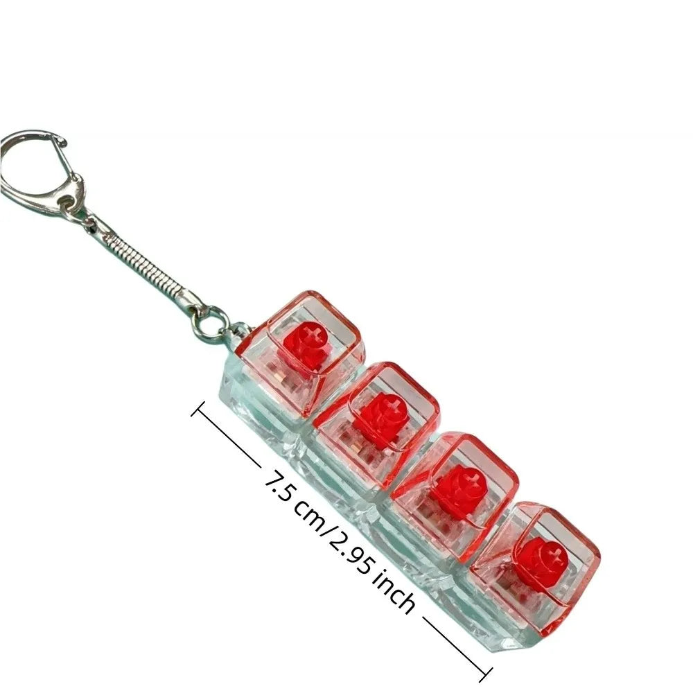 Pocket Keyboard Clicker™ – Satisfying Stress Relief Fidget Keychain with Light